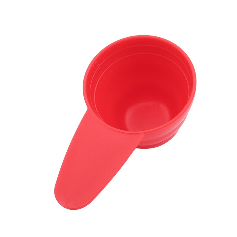Baking Utensils Milk Powder Spoon Practical Food Grade Plastic Measuring Spoon With Scale Coffee Spoon: Red