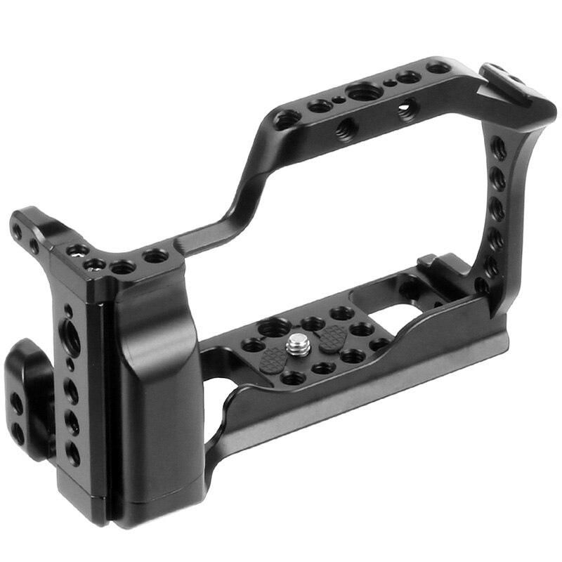 Di Alluminio di CNC Gabbia Fotocamera per Canon EOS M50 / M5 DLSR Cassa Fredda Shoe Mount di Espansione Della Copertura Quick-Rease piastra di Supporto