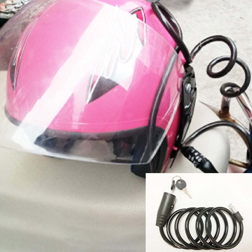 Candado de seguridad antirrobo para casco de motocicleta de 150cm