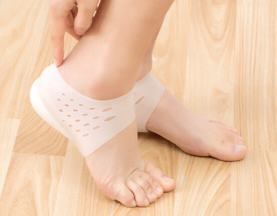 Solette invisibili in Silicone per altezza interna sollevamento aumento calzini protezione per piedi esterna cuscino per tallone uomo donna soletta nascosta: S-3cm B