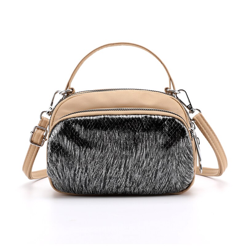 Vrouwen Handtas Composiet Schoudertas Waterdichte Nylon Tas Draagbare Crossbody Bag Mode Wilde Handtas Kitty Portemonnees: Khaki-LP