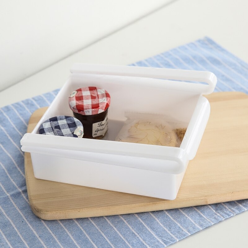 Household refrigerator storage partition rack kitchen small storage box fridge organizer