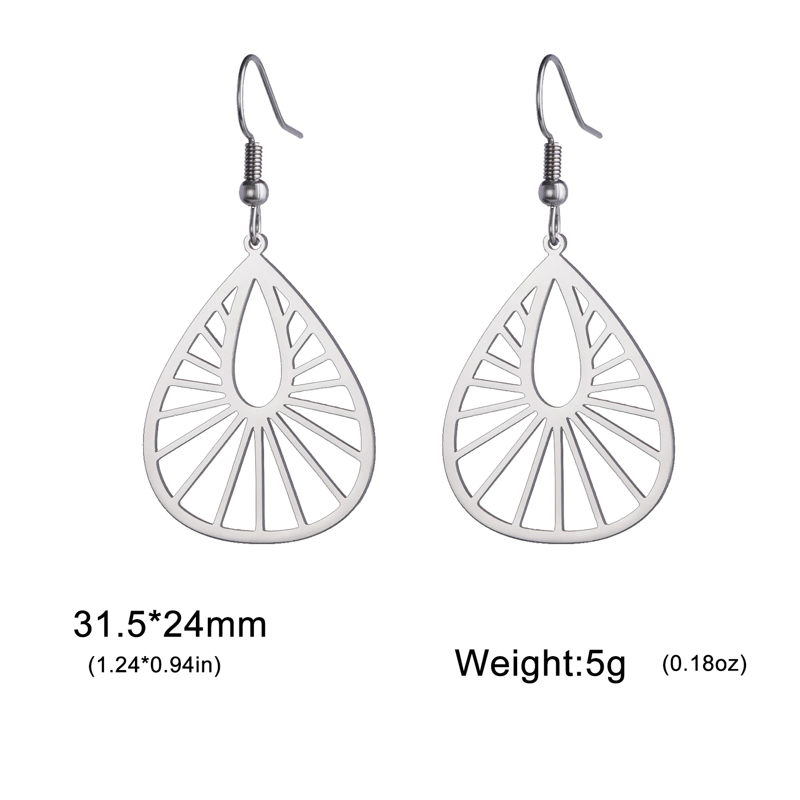 Cazador Orecchini pendenti in filigrana bohéaspetto Orecchini pendenti etnici con fiori in acciaio inossidabile per gioielli da donna Regalo di san Valentino tutto'ingrosso: Cobalto Placcatura