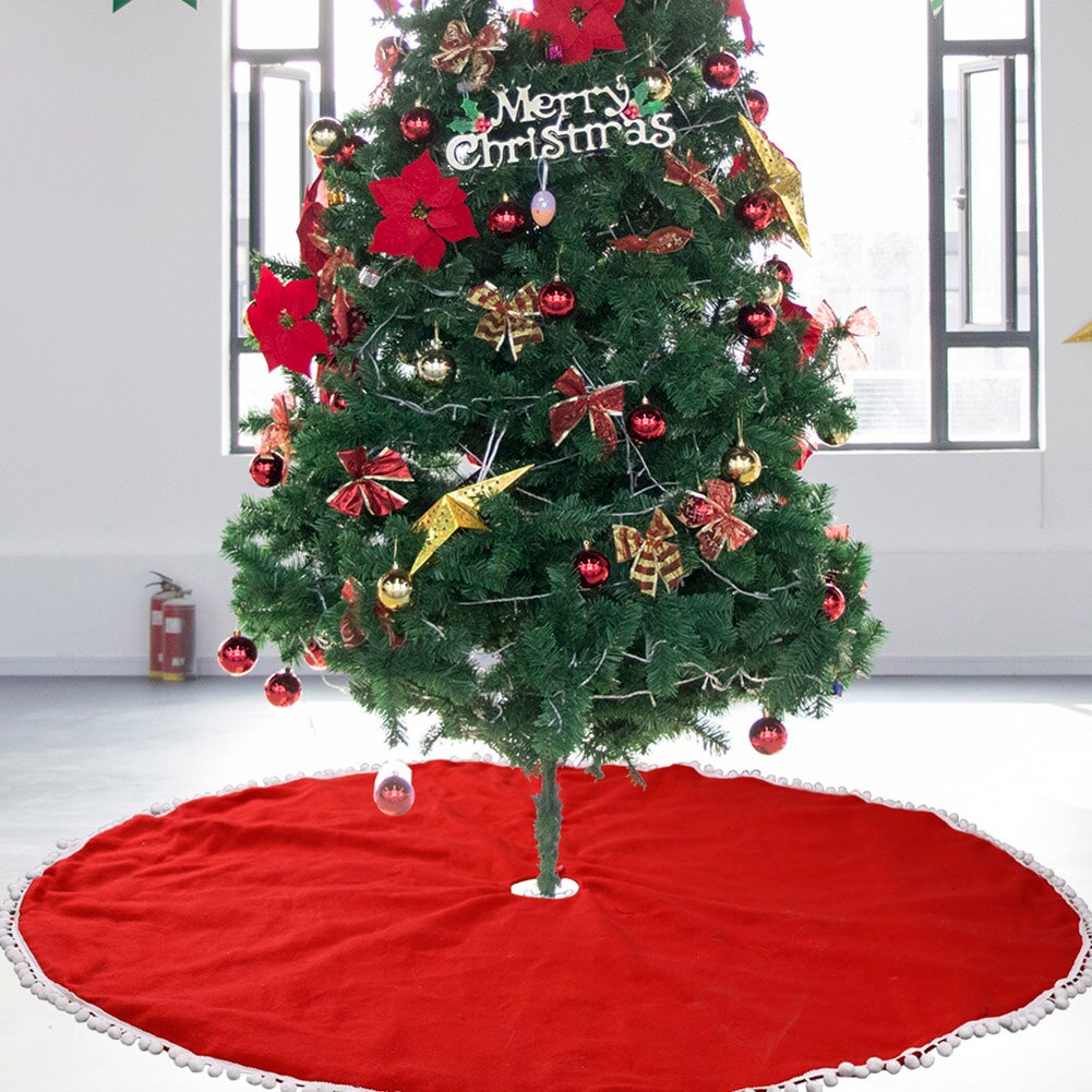 Kerstboomrokken voor thuis, jaardecoratie, kerstboomrok, kerstboomrok, linnen vloermat voor scène-indeling 122cm