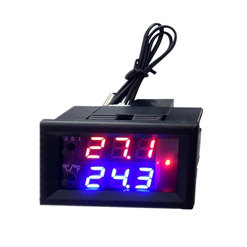 Dc 12V Micro- Computer Electronic Thermostat Temperature Controller Switch Adjustable Digital Led Display ligent