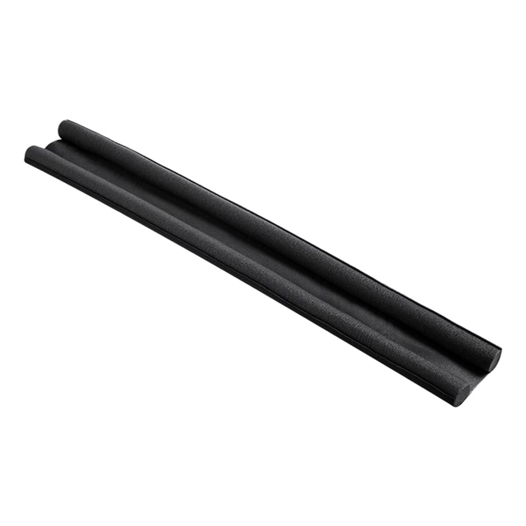 Twin Door Draft Stopper Protector Noise Blocker Draught Excluder 36 inch Black