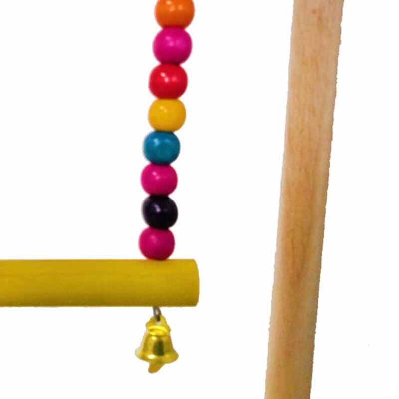 Parrot Wooden Playground Training Perch Platform Hanging Cage Decoration Bird