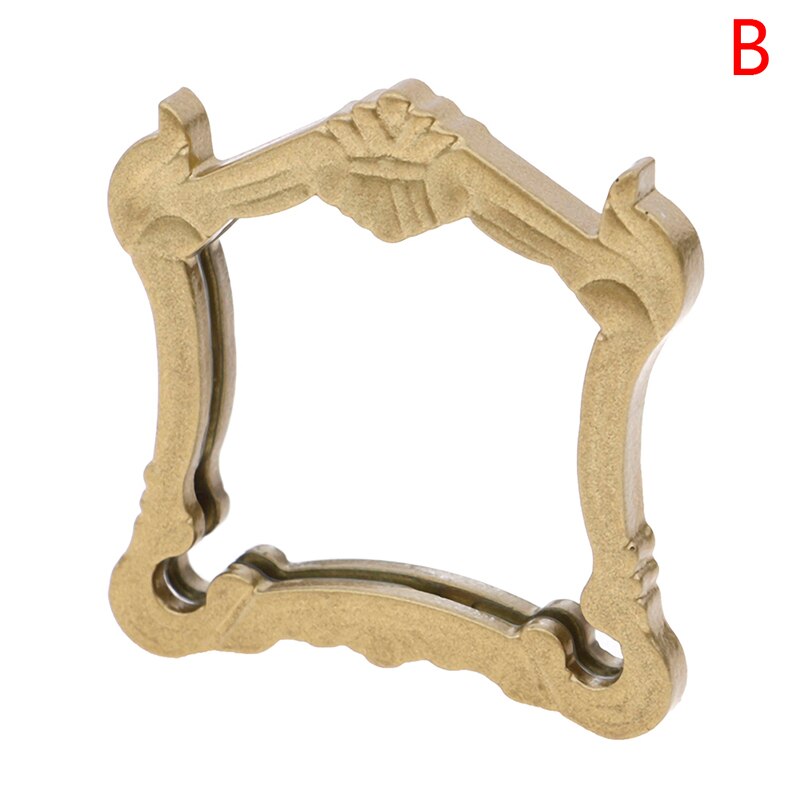 Metal Practical Bathroom House Miniature Vintage Glod Sliver Rose Gold Vanity Mini Mirror 1/12 Scale Dolls Furniture Toy