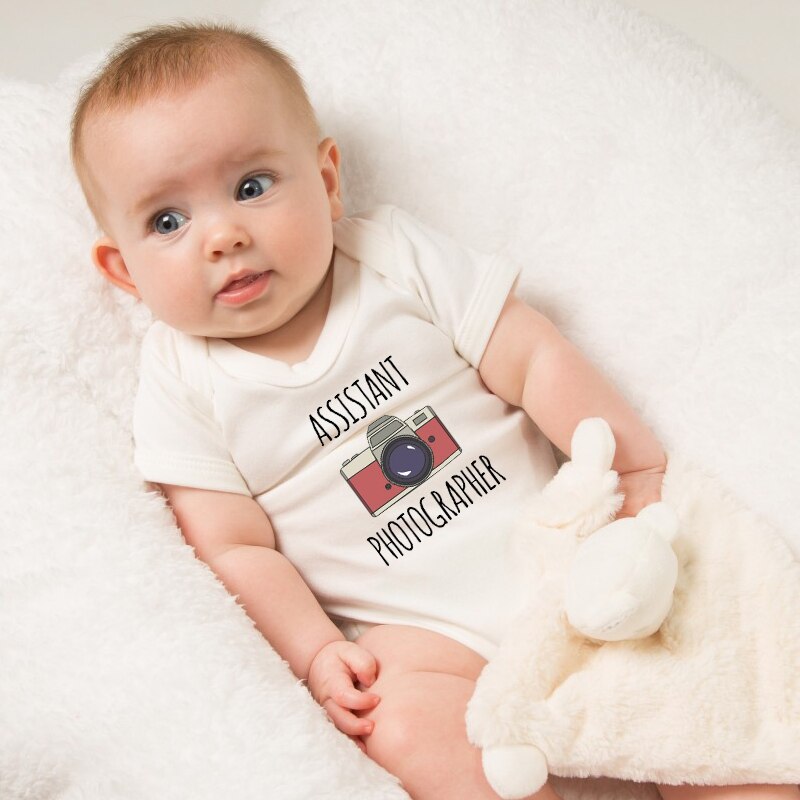 Shirerty Newborn Baby Boy Girl Romper Short Sleeve Daddy's Hunter Princess Jumpsuit Cotton Summer Clothes Outfits 0-24M