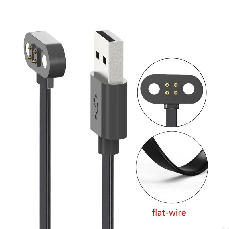 Paquete de 1 cargador de auriculares, estación de carga portátil de 4 pines con Cable de carga USB para Mojawa Run Plus