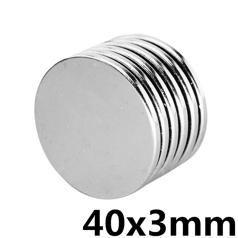 1pcs sterke ronde 40x3mm N35 permanente magneet zeldzame aarde neodymium magneet neodymium ijzer borium magneet sterke magneet 40x3MM