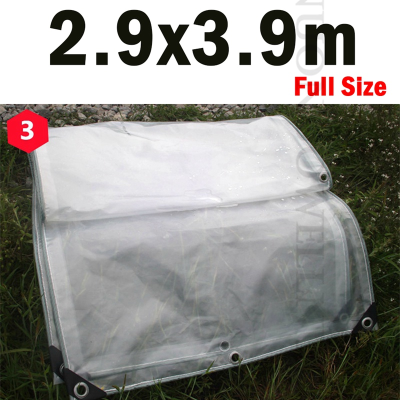 Tela transparente a prueba de lluvia para jardín, balcón, toldo, PE para lona de plantas suculentas, mantiene el calor, 0,3mm