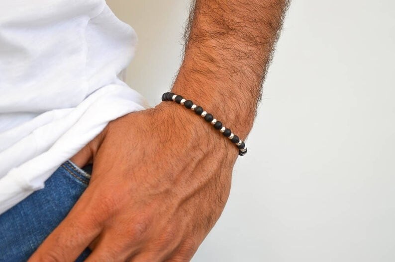 Evil Eye Bracelet, Mens Bracelet, Evil Eye Charm, Protection Bracelet: A13