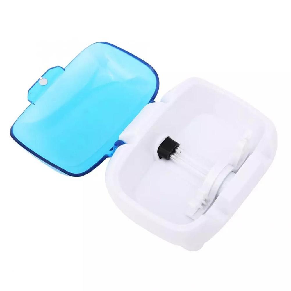 Household UV Light Toothbrush Sterilizer Bathroom Wall Mount Disinfection Box Holder for Toothbrushes 2 Slots Tooth Brush Holder