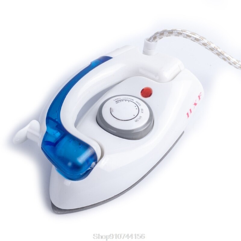Portable Compact Size Mini Handheld Electric Baseplate Steam Iron Machine Foldable Handle Home Travel Use Oct