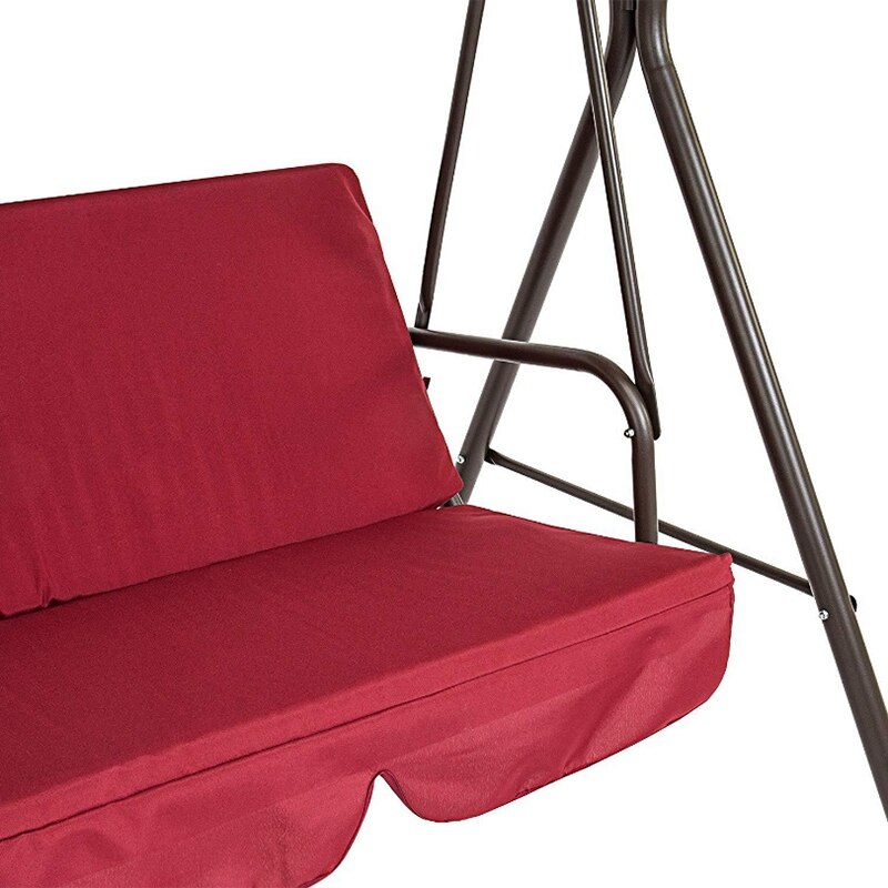 Terrasse Schaukel Stuhl 2 Teile/los Universal Garten Stuhl Staubdicht 3-Seater Outdoor Abdeckung (Rot)
