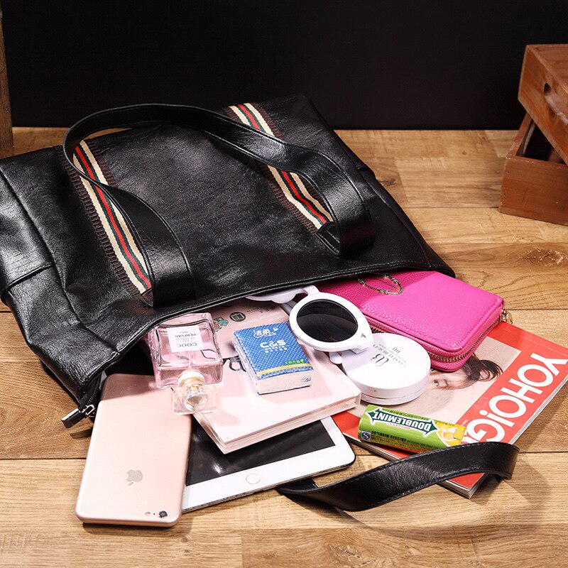 Tassen voor dames retro reliëf leren dames handtassen dames grote casual tote bag dames schoudertas sac a main femme