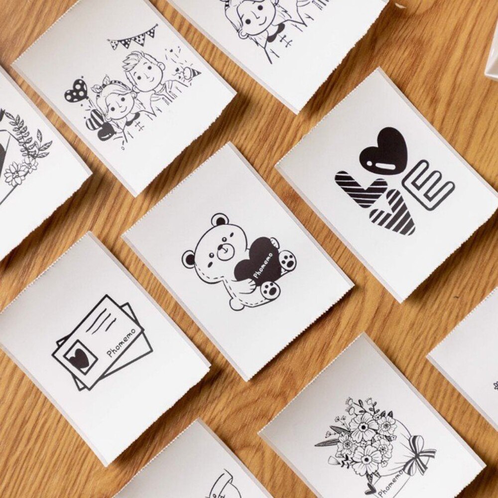 Papel Phomemo Sticky Thermisch Papier Printable Foto Papier Voor M02/M02S/M02Pro Mini Printer