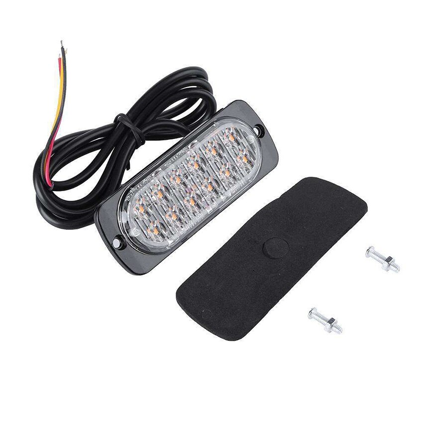 12-24v hätävaloa, universaali 12 led 36w pinta -asennus keltainen/valkoinen/sininen/punainen varoitus vilkkuva vilkkuvalo