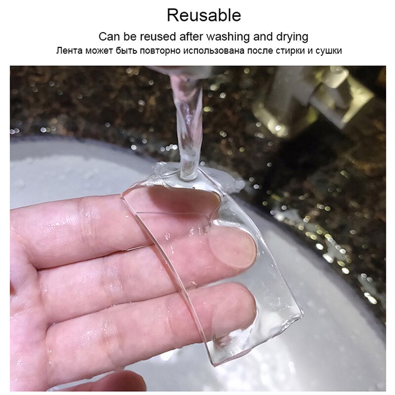 Magic Transparent Tape Nano Traceless Tape 1M / 3M / 5M Reusable Double Sided Adhesive Removable Sticker Washable Adhesive Tool