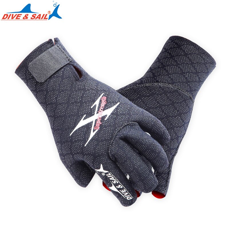 Heren dames 2.5mm neopreen handschoenen duiken anti-kras halve vinger duik speervissers handschoenen antislip snorkelen duikhandschoenen