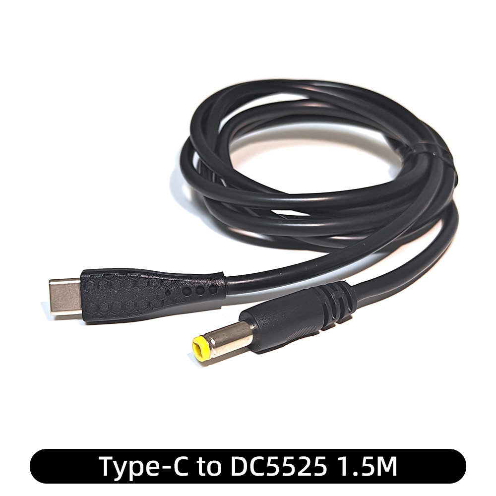 Conector tipo bala macho XT60 a Cable de alimentación macho DC DC5525, adaptador de 5,5x2,5mm para soldador electrónico TS101 PINE64: Marrón