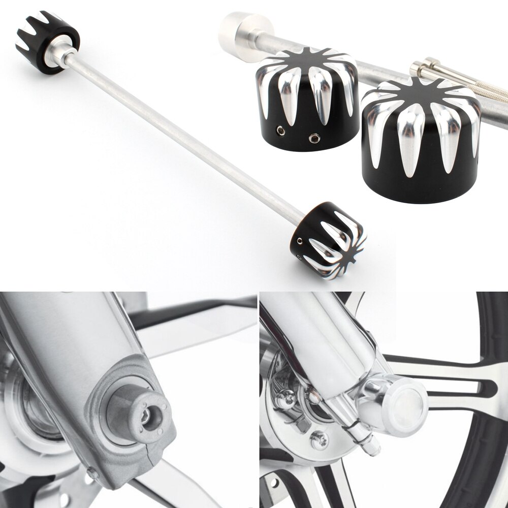 Front Axle Fork Crash Slider Caps For Harley FAT BOY SOFTAIL STANDARD 19 20 Motorcycle CNC Wheel Falling Protector