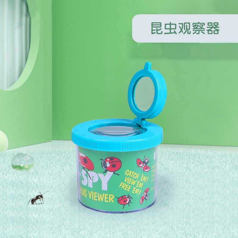 Children's Butterfly Insect Animal Observation Box Insect Collector Insect Collection Box Experimental Biological Bucket Outdoor: white