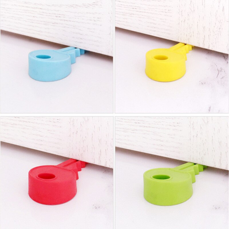 1 pc Nette Schlüssel Stil Silikon Gummi Tür Stopper Anti-Kollision Absturz Sicherheit Türstopper Heimat Dekor Kind Baby Finger schutz Keil
