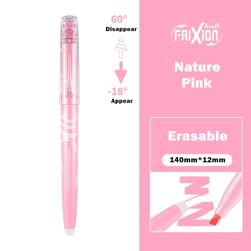 1pcs Pilot Erasable Highlighters Pastel Markers Pen Disappear Frixion Marker Liner Drawing Lettering Stationery H6250: Nature Pink