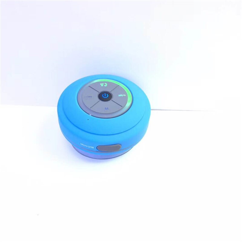 Altavoz inalámbrico portátil Mini Q9 impermeable Bluetooth sonido de música Carro de agua altavoces resistentes baño ducha Bar PK A9: Blue