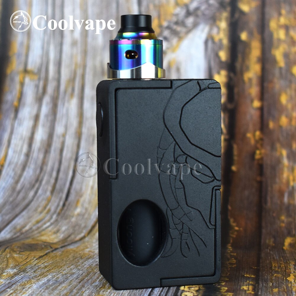 coolvape Mechanical Squonk Box MOD with coolvape RDA 13ml Silicone Bottle 18650 battery Auto-adjusting Box MOD 510 pin bf mod: B