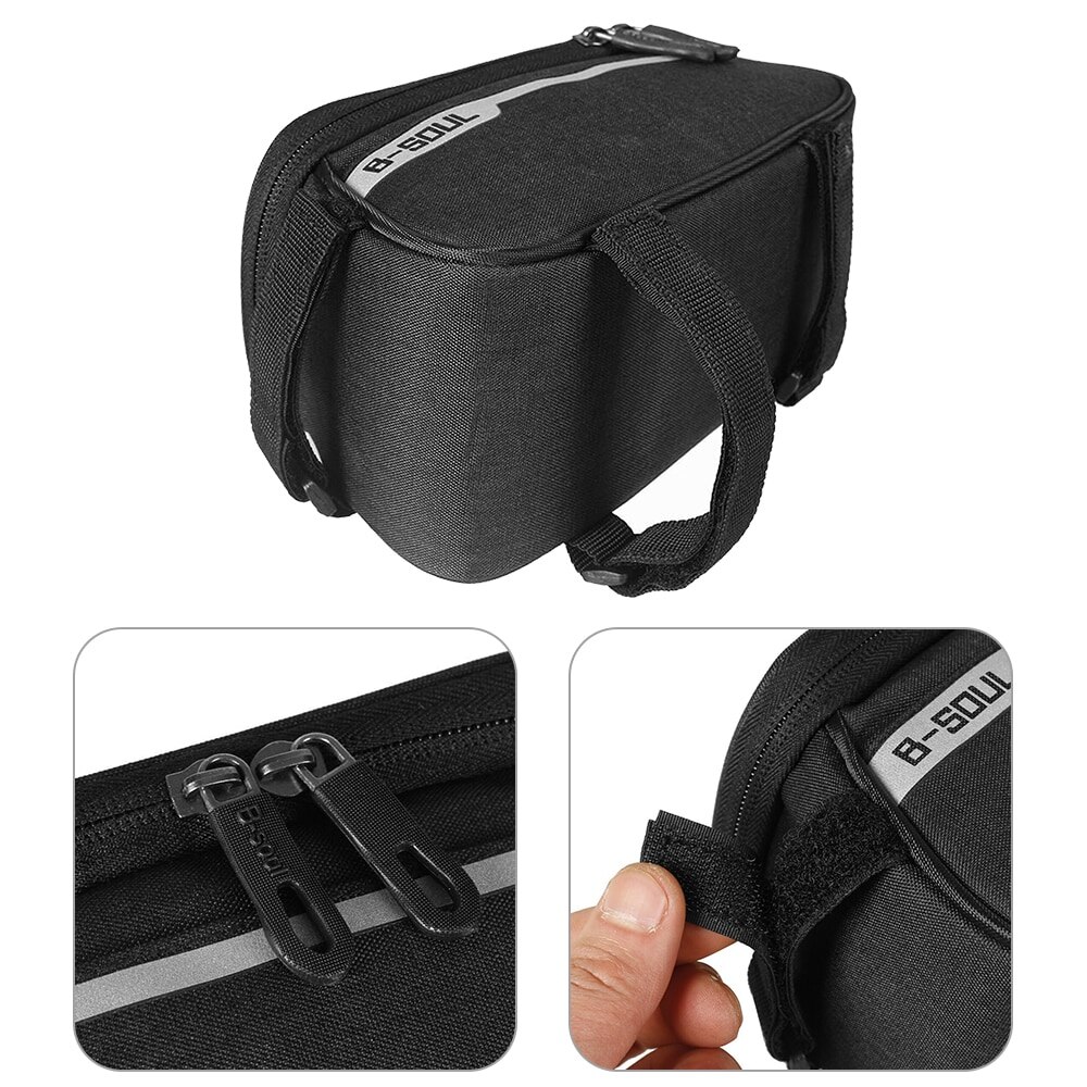 Waterdichte Fietstas Nylon Bike Cyling Mobiele Mobiele Telefoon Bag Case 5.5 ''6'' Fietstassen Frame Voor Tube tassen Accessorie