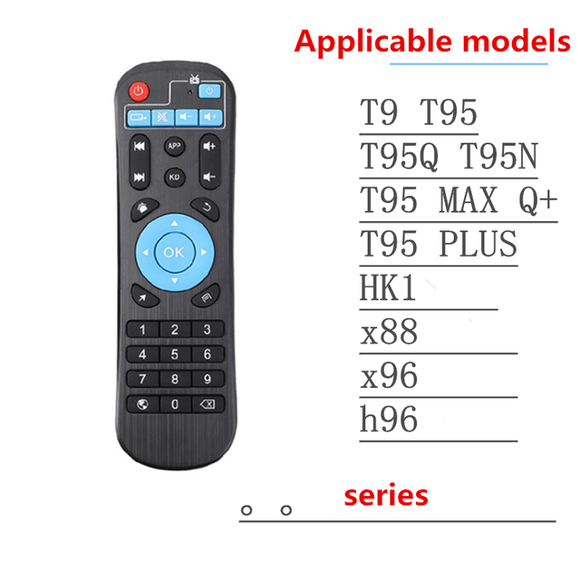 Mando a distancia IR para Android TV Box H96 max/tX6/X96q/X88 pro/HK1 box/H50/TX3mini/T95 plus/a95x f4, Control remoto de repuesto: YELLOW