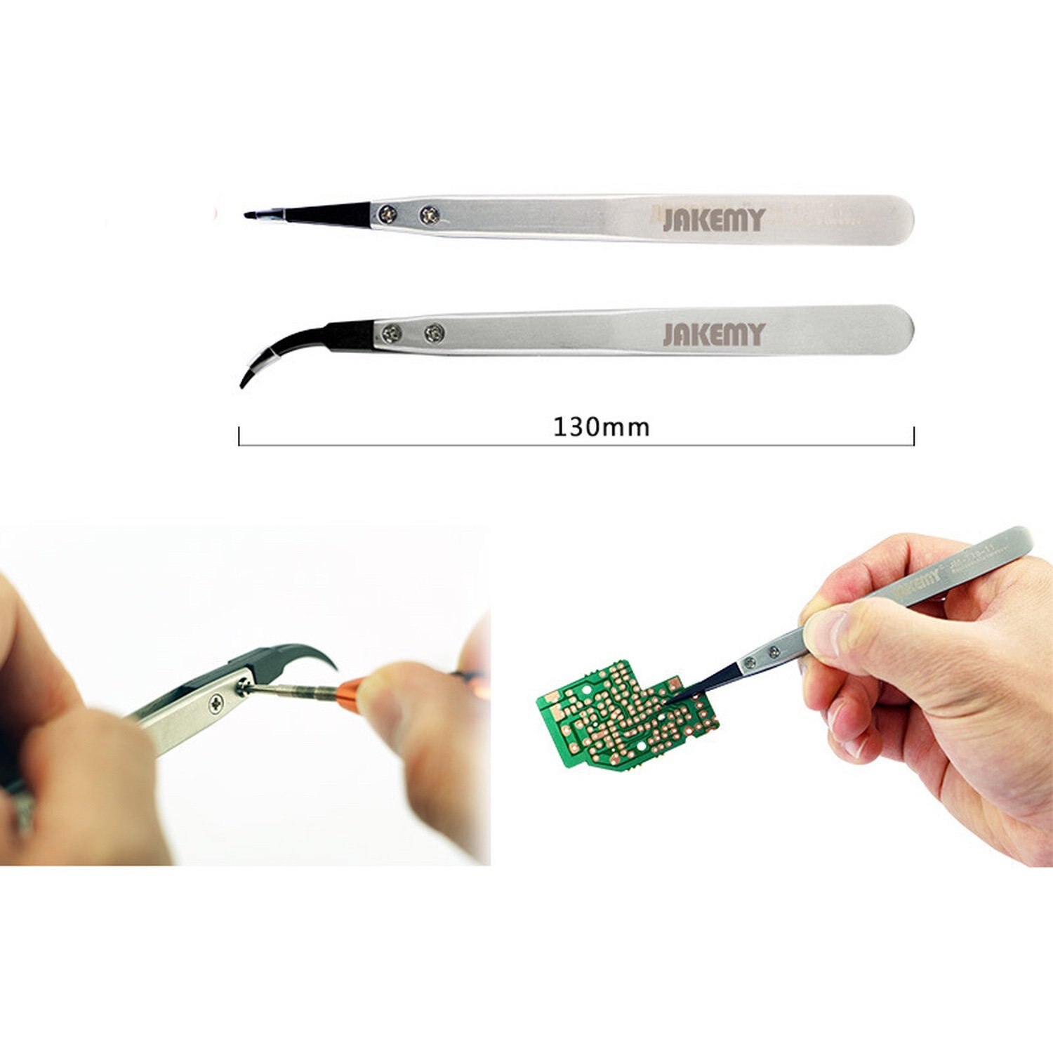 Pincet Antistatische Elektronische Staal JM-T10-11 Vervangbare Tip