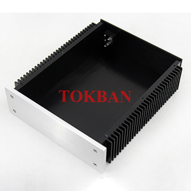 Tokban Audio 2307 226.5*70*271mm Aluminum Class A Power Amplifier Chassis Enclosure with Radiator DIy Home Amp Case Shell