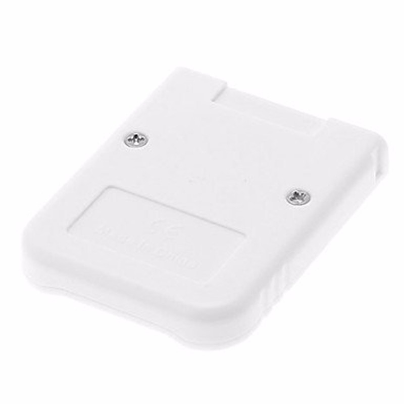 White Memory Card compatible for Wii & Gamecube Console