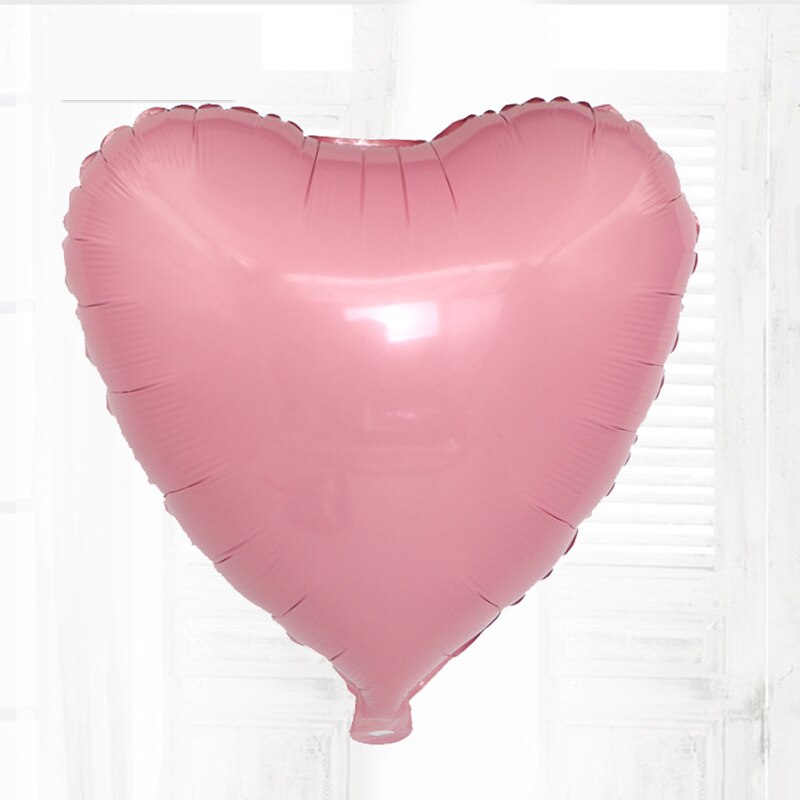 Globos románticos de boda de 18 pulgadas con forma de corazón, globo de aluminio, decoración boda inflable, de cumpleaños, globo de helio