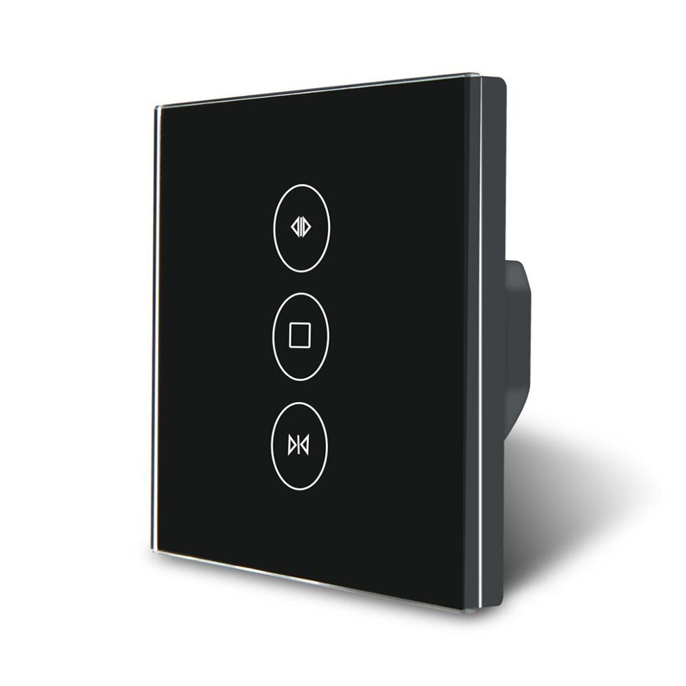 Teekar-rideau intelligent WiFi | Interrupteur de rideau, vie intelligente Fr, aveugle électrique, volet roulant, fonctionne avec Alexa Google Home, noir: Default Title