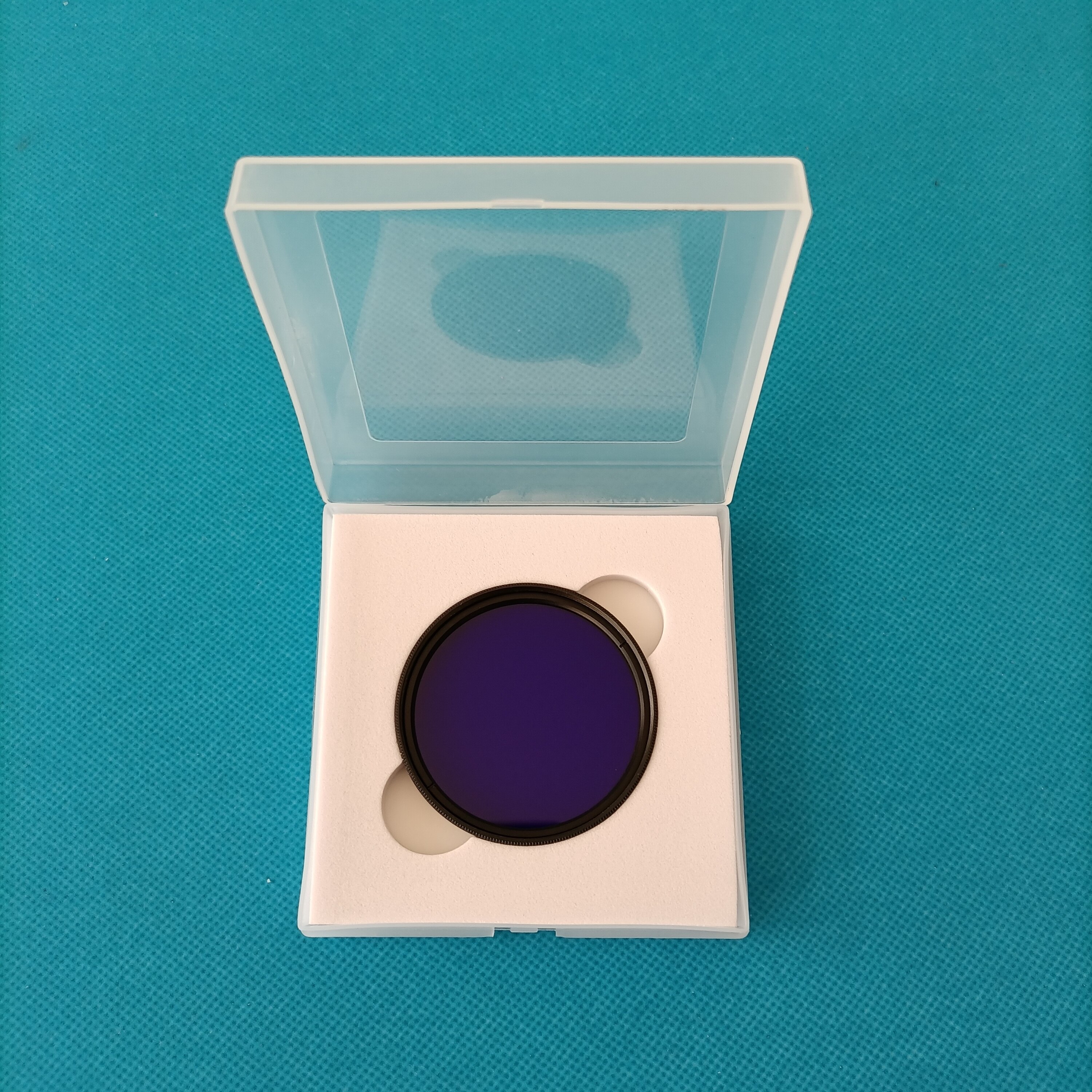 52mm 390nm uv ir pass filter  zb1 b390 dual bandpass violet glas synligt lys skåret