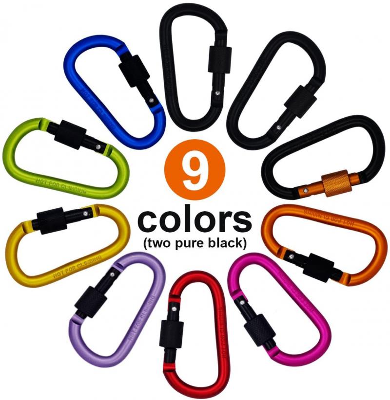 draussen Klettern Aluminium Legierung D bilden Schnalle Karabiner Survial Schlüssel Kette Klettern Haken Clip Rucksack Schnalle Keychain