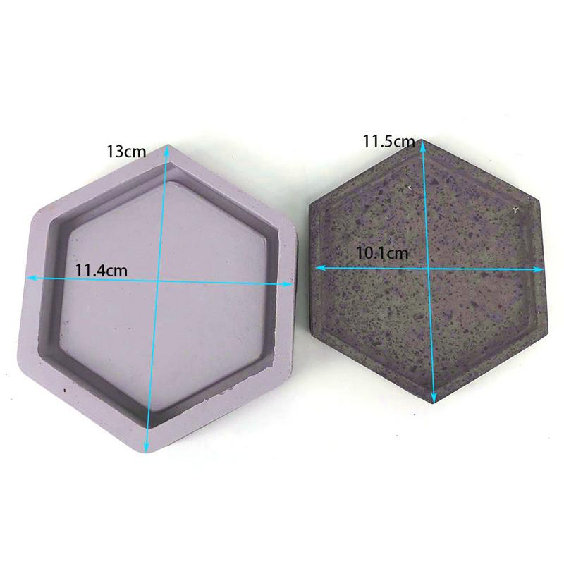 Fioriera di cemento Stampo in silicone Rombo A Forma di Esagono Geometrico Decorazione Della Casa Del Mestiere Invasatura Piante Succulente Cemento Vaso di Stampi