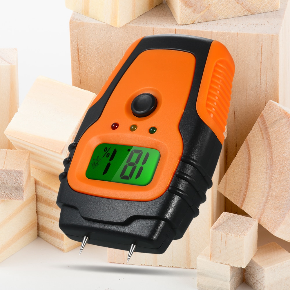 Wood Moisture Meter Handheld Building Material Hygrometer Mold Prevention Check Digital Humidity Sensor For Wall Floor Furniture