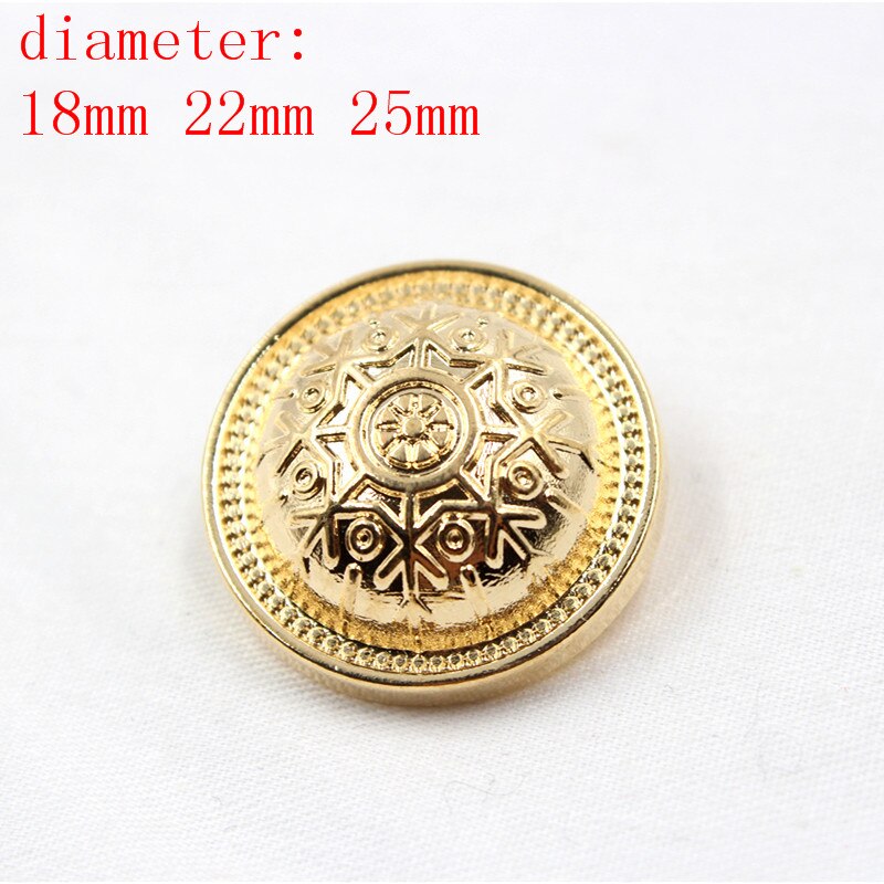 N171125 , 10 Stuks Metalen Knoppen, Kleding Accessoires Diy Handgemaakte Materialen, Pak Jas Knoppen, Mode Decoratieve Knoppen: 6 / 25MM