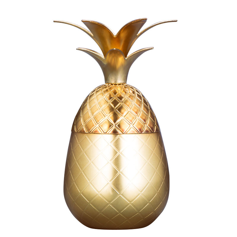 80-100ml Mini Ananas Tasse Edelstahl Cocktail Tasse Becher Barmann Molekulare Tasse Metall Schuss Wein Glas Trinken ausrügestochen