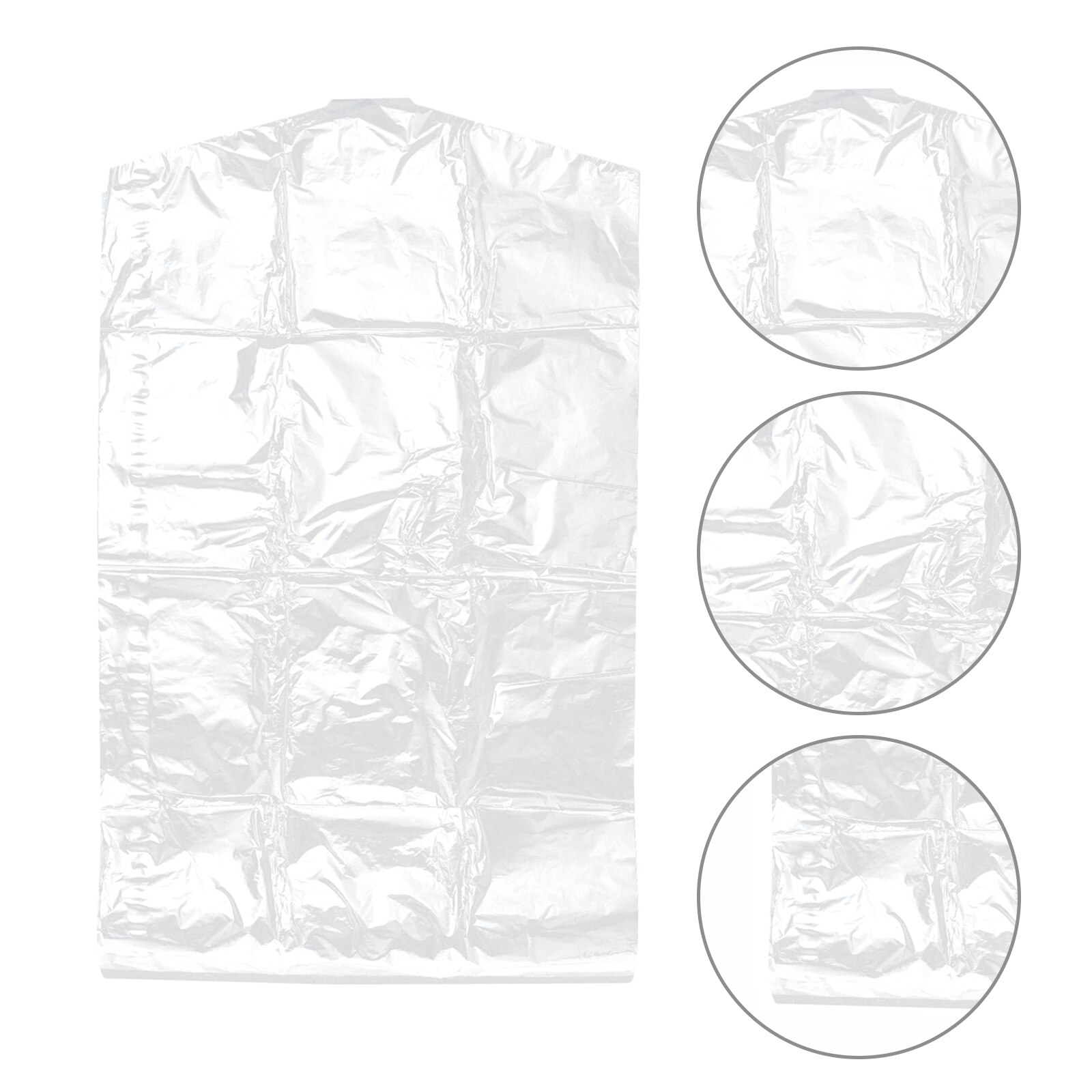 Sacs à vêtements en plastique transparent, 50 pièces 60x90cm, housse anti-poussière pour vêtements, sacs de rangement jetables pour la maison, boutique en plein air: 90X60cm