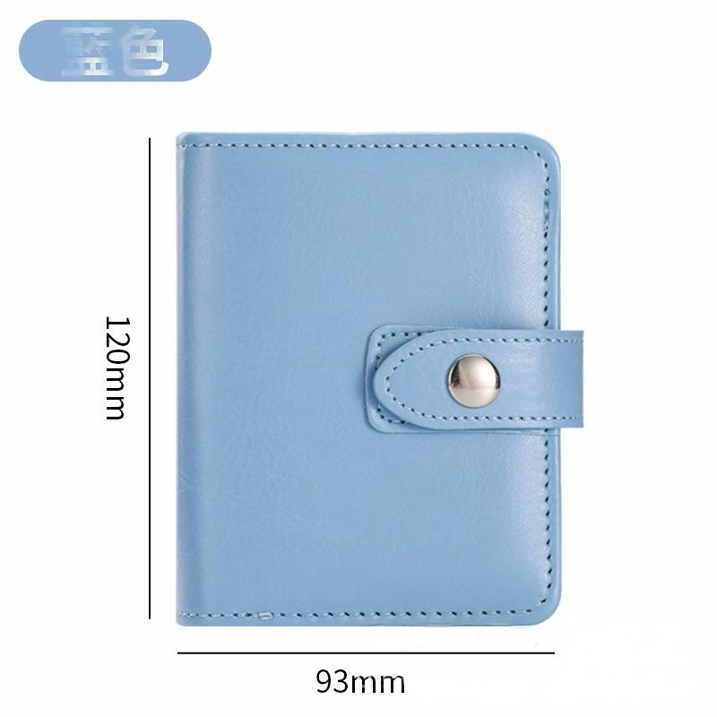 M5 PU Leather Binder Wallet Cover Savings Wallet Folder 5-Ring Refillable Notebook Planner Hardcover Budget Binder Organizer: Blue