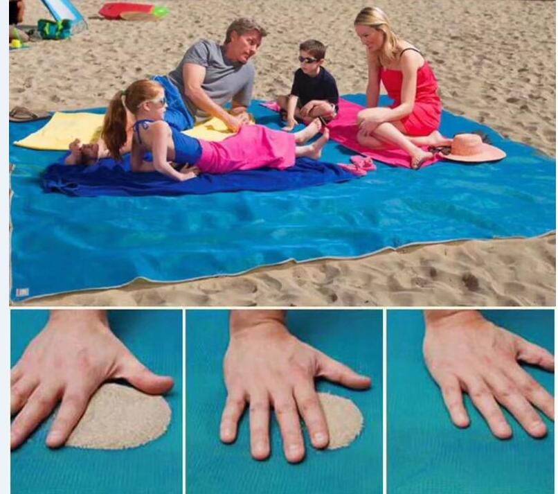 Colchoneta de playa mágica para pícnic al aire libre, colchón grande, bolsa impermeable, 2M