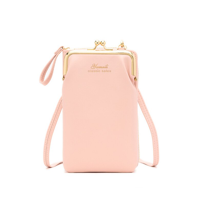 Handytasche, pu-damen-umhängetasche, Bote Tasche: Rosa