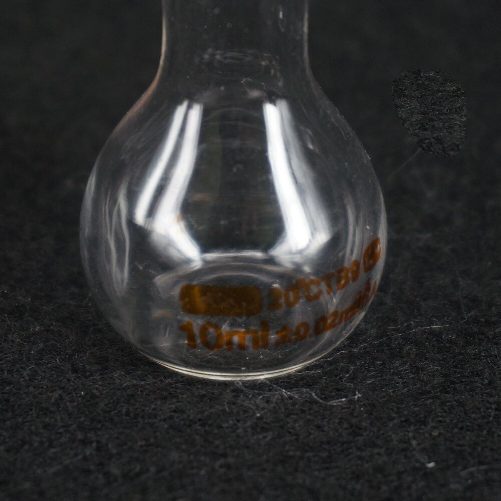 10ML Lab Volumetric Flask Class A G3.3 Borosilicate Glass With Stopper White